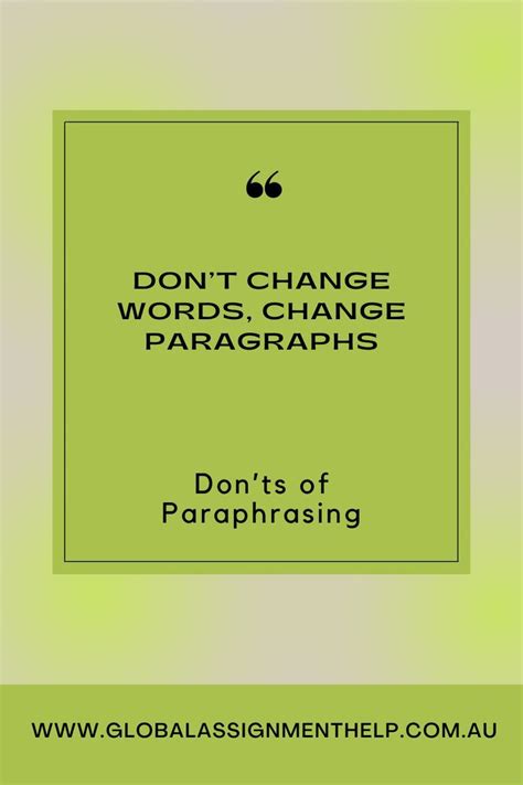 Basics Of Paraphrasing 5 Do S And Dont S To Remember Paraphrase