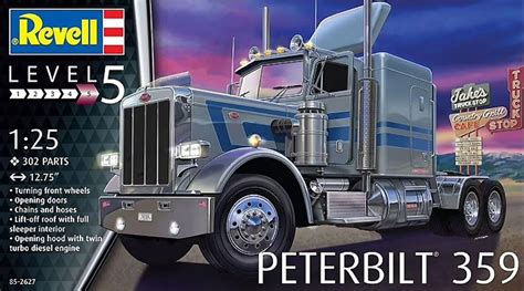 Peterbilt Tractor Cab Scale Plastic Model Truck Kit