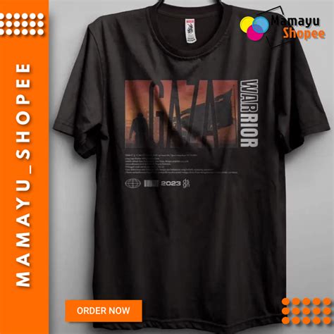 Jual Kaos Palestina Baju Dakwah Islami Tshirt Gaza Warior Free