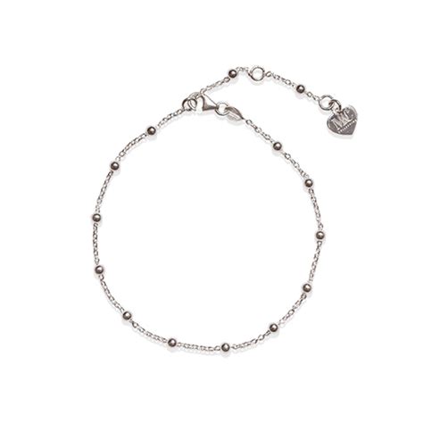 Silver ankle bracelet