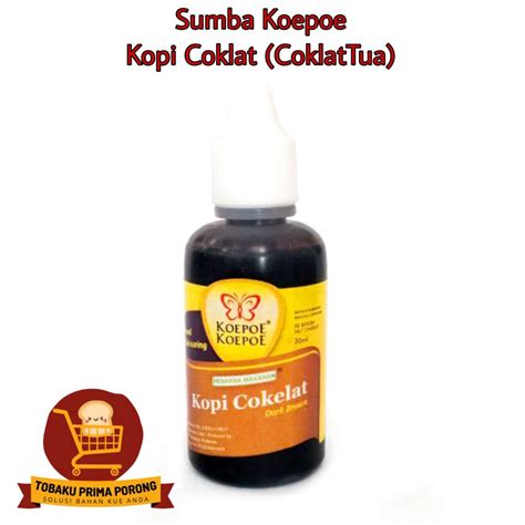 Jual PEWARNA KOEPOE KOEPOE KOPI COKLAT 30ML SUMBO KOEPOE WATER BASE