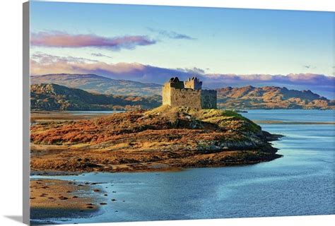 Castle Tioram On Coastal Island Eilean Tioram Where River Shiel And