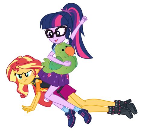 2491495 Safe Artist Jcpreactyt Derpibooru Import Sci Twi Sunset