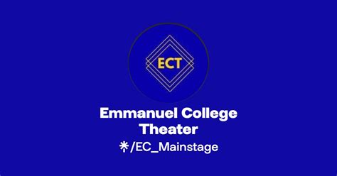 Emmanuel College Theater Instagram Linktree