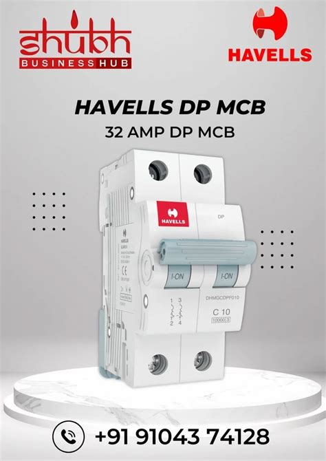 Havells 32a Double Pole Mcb At 450 In Gandhinagar ID 23905176455