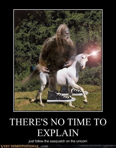 Sasquatch On A Unicorn Bigfoot Humor Sasquatch Funny Funny Memes