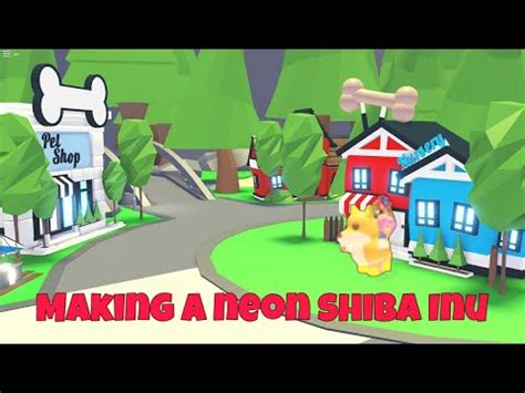 Making A Neon Shiba Inu In Adopt Me Roblox Youtube