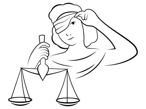 Lady Justice Themis Golden Emblem Royalty Free Vector Image