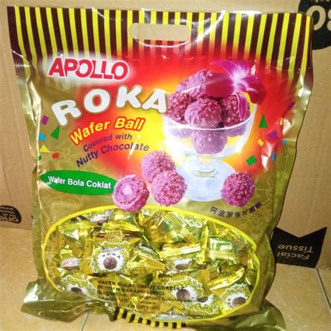 Jual Apollo Roka Wafer Bola Coklat Shopee Indonesia