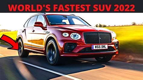 Top 10 Fastest Suvs In The World Top 10 Fastest Suv 2022 Youtube