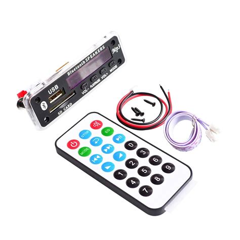 Bluetooth Mp Decoding Board Module W Sd Card Slot Usb Fm Remote