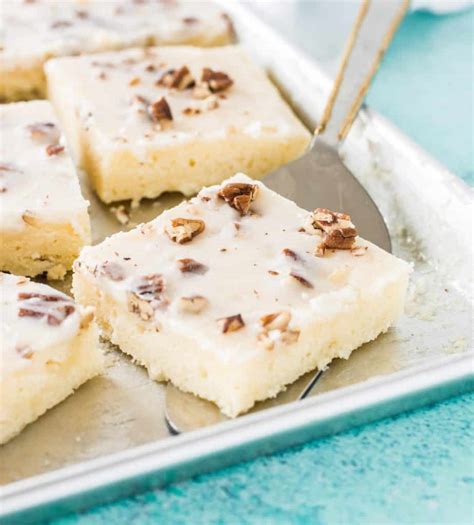 White Texas Sheet Cake The Itsy Bitsy Kitchen