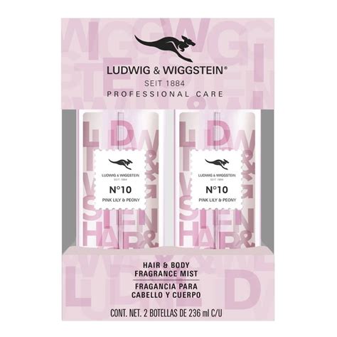 Pack Body Mist Ludwig Wiggstein Pink Lily Peony Ml Bodega