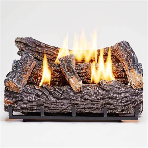 Bluegrass Living Ventless Ng Gas Log Set 22in Winter Oak 320 Heat Output 32000 Btu Hour