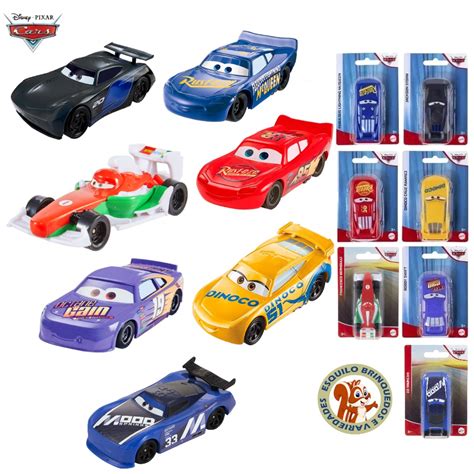 Carrinhos Disney Cars Mcqueen Jackson Storm Dinoco Cruz Ramirez Bobby