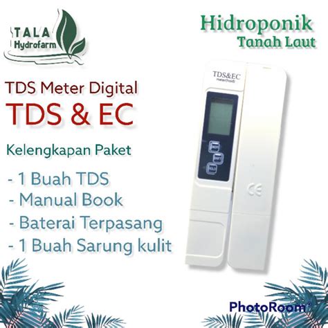 Jual Tds Meter Tds Ec Ph Meter Set Hidroponik Alat Ukur Ppm