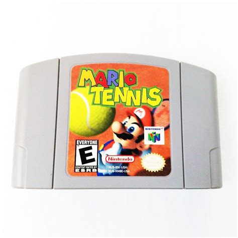 Vintage Mario Tennis Nintendo 64 Tested Works Very Clean N64 Etsy