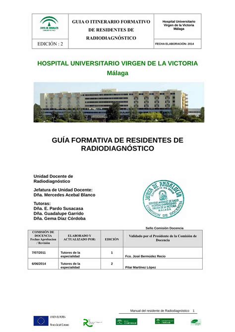 Pdf Guia Formativa De Radiodiagn Stico Manual Del