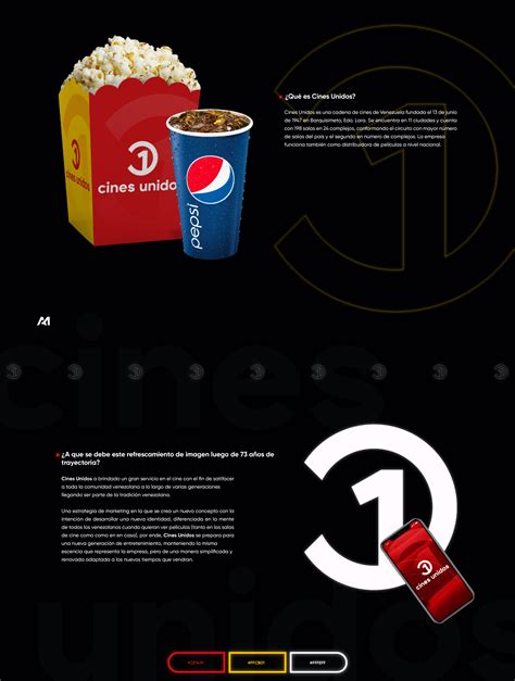 Cines Unidos Concept Rebranding On Behance