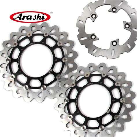 ARASHI CNC Brake Rotors Disc Kit For YAMAHA YZF R1 2004 2006 Front And