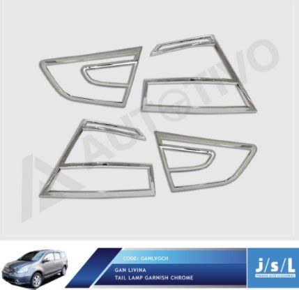 Jual Nissan New Grand Livina Tail Lamp Garnish Chrome Garnish Lampu