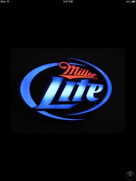 Miller Lite Opti Neon Sign Neon Signs Beer Memorabilia Best Beer