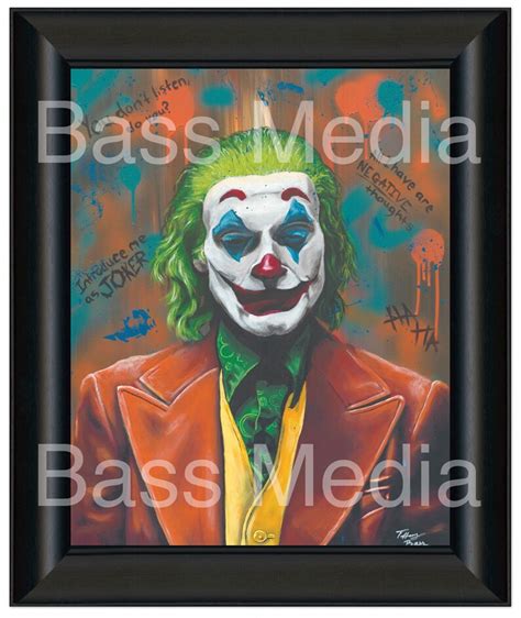 Joaquin Phoenix Joker Giclee Print Etsy