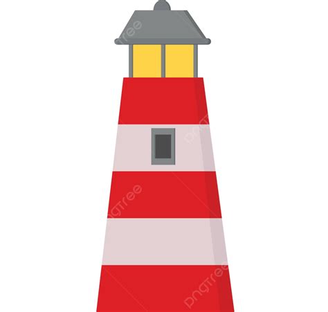 A Cartoon Lighthouse Vector Or Color Illustration Color Cartoon Bands