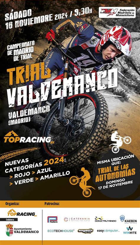 El Trial de Valdemanco cerrará el Campeonato de Madrid de Trial 2024