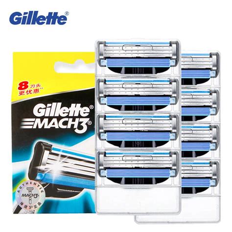 Gillette Mach3 мужское лезвие для бритья для лица, безопасное Mach 3 ...