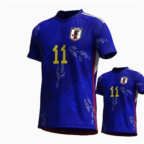 Japan World Cup Home Soccer Jerseys Player Version Fans Th