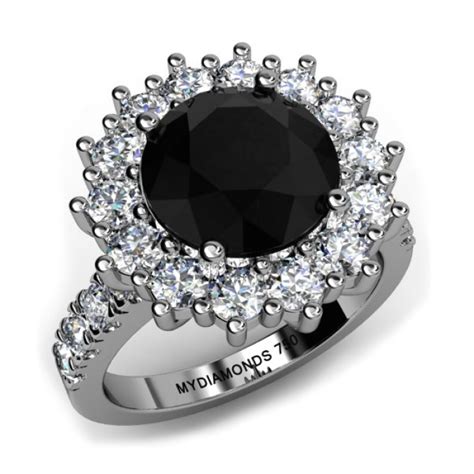 Striking Black Engagement Rings | Black Diamond Ring