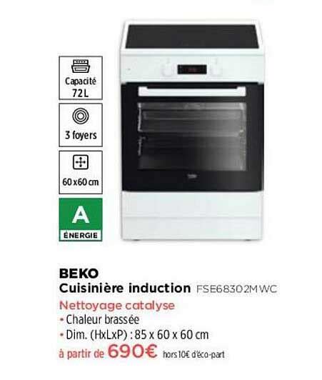 Promo Cuisinière Induction Beko chez Pulsat iCatalogue fr