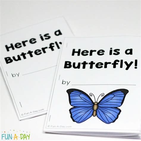 Free Butterfly Life Cycle Printable Book Fun A Day