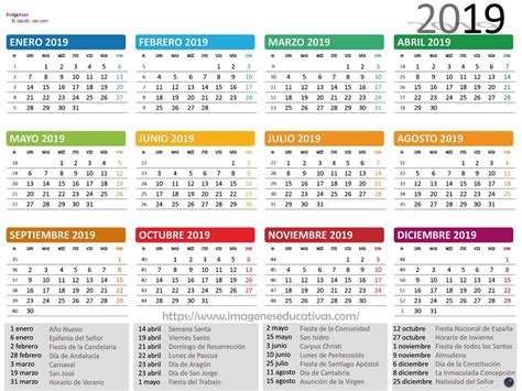 Calendario 2019 3 Imagenes Educativas