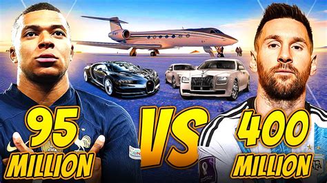 Kylian Mbappe Vs Lionel Messi Lifestyle WAR Mansions Cars Private