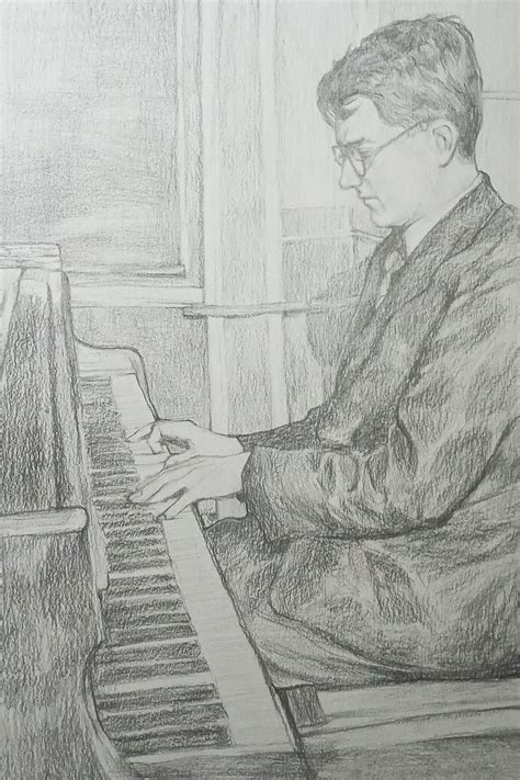 Иллюстрация Портрет Дмитрия Шостаковича в стиле академический