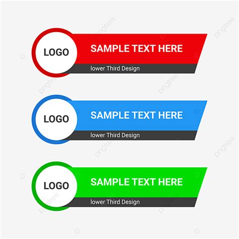 Lower Third Banner Vector Hd Images, Creative Lower Thirds Design ...