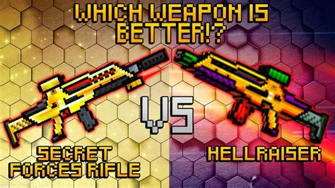 Pixel Gun D Secret Forces Rifle Vs Hellraiser Youtube