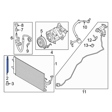 Ford OE MB3Z19959B A C Receiver Drier