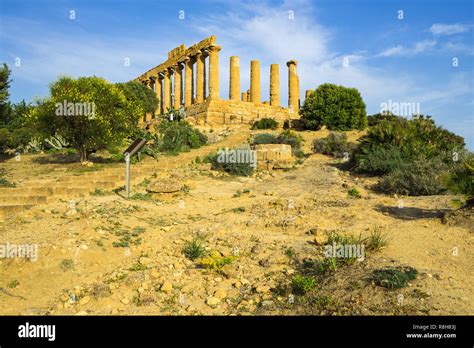 Temple Of Juno Giunone Or Temple Of Hera At Valle Dei Templi Valley