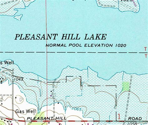 1990 Map Of Pleasant Hill Lake Ohio Perrysville Etsy