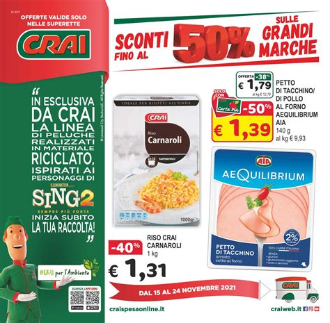 Calam O Volantino Crai Ama Superette Dal Al Novembre