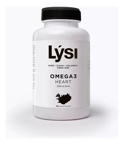 Lysi Heart Omega 3 Epa Y Dha 180 Capsulas Sabor Sin Sabor Mercadolibre