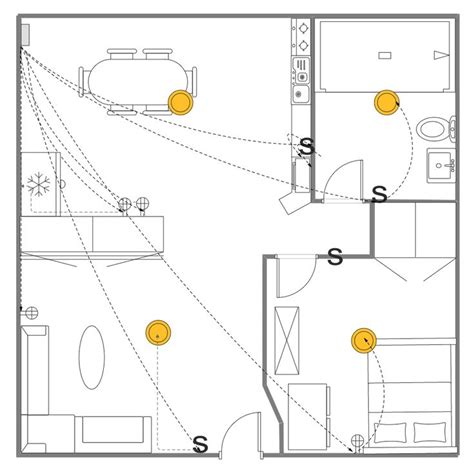 House Electrical Plan Symbols and Layout