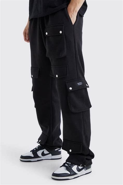 Tall Multi Pocket Cargo Jogger With Cuff Boohoo Uk