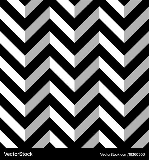 Black And White Zigzag Seamless Pattern Royalty Free Vector