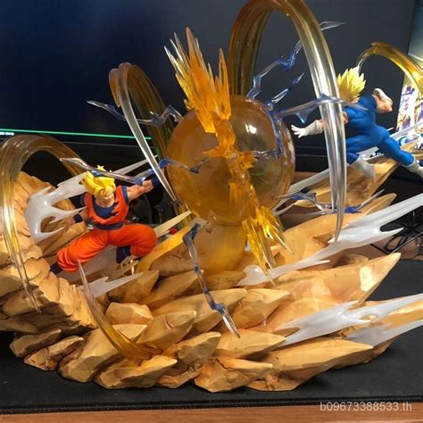 พรอมสง โมเดลฟกเกอร Super Saiyan GK Son Goku VS Magical Vegeta แบบ