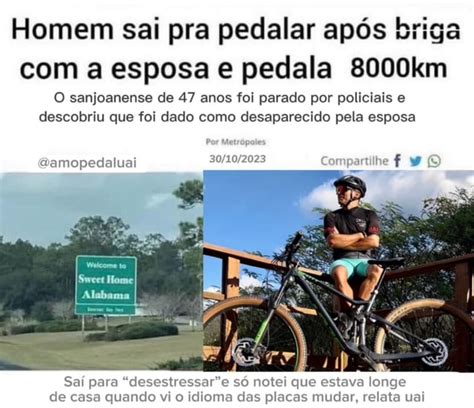 Homem sai pra pedalar após briga a esposa e pedala 8000km O