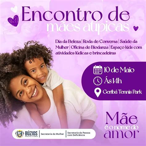 Búzios promove Encontro de Mães Atípicas em comemoração ao Dia das Mães